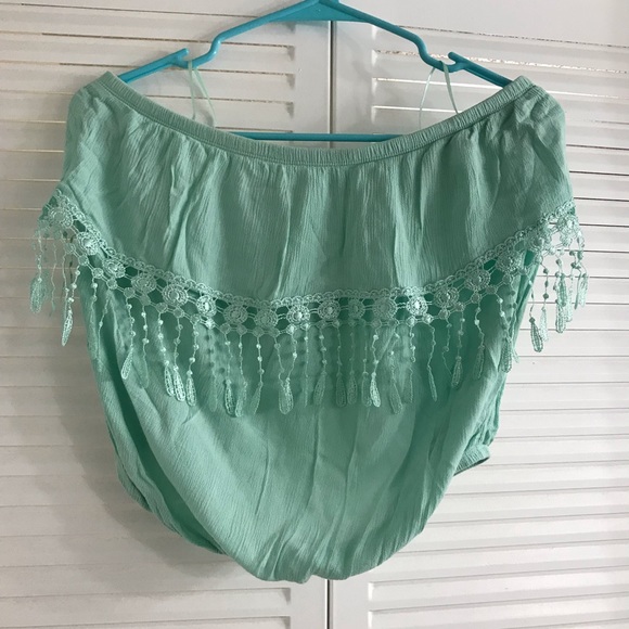 Ocean Drive Tops - Ocean drive off the shoulder top